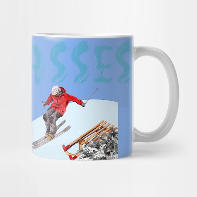 Skiing and snowboarding in Les Rasses by ArtDesignDE